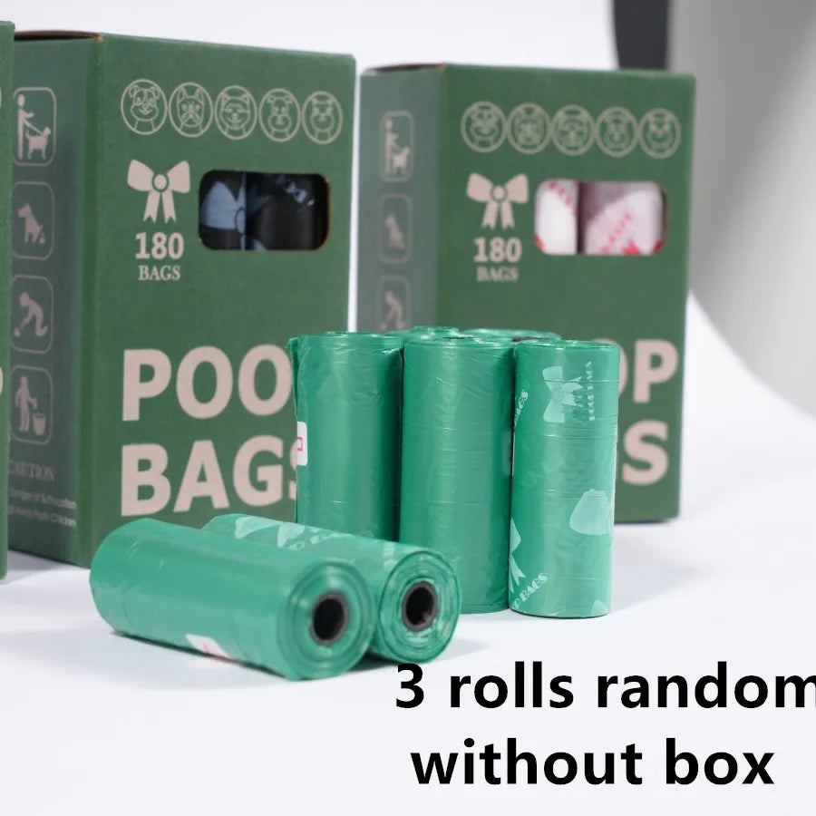 Eco-Friendly Super Thick Dog Poop Bags - 180 Count, Leak-Proof & Durable for Hassle-Free Pet Clean-Up