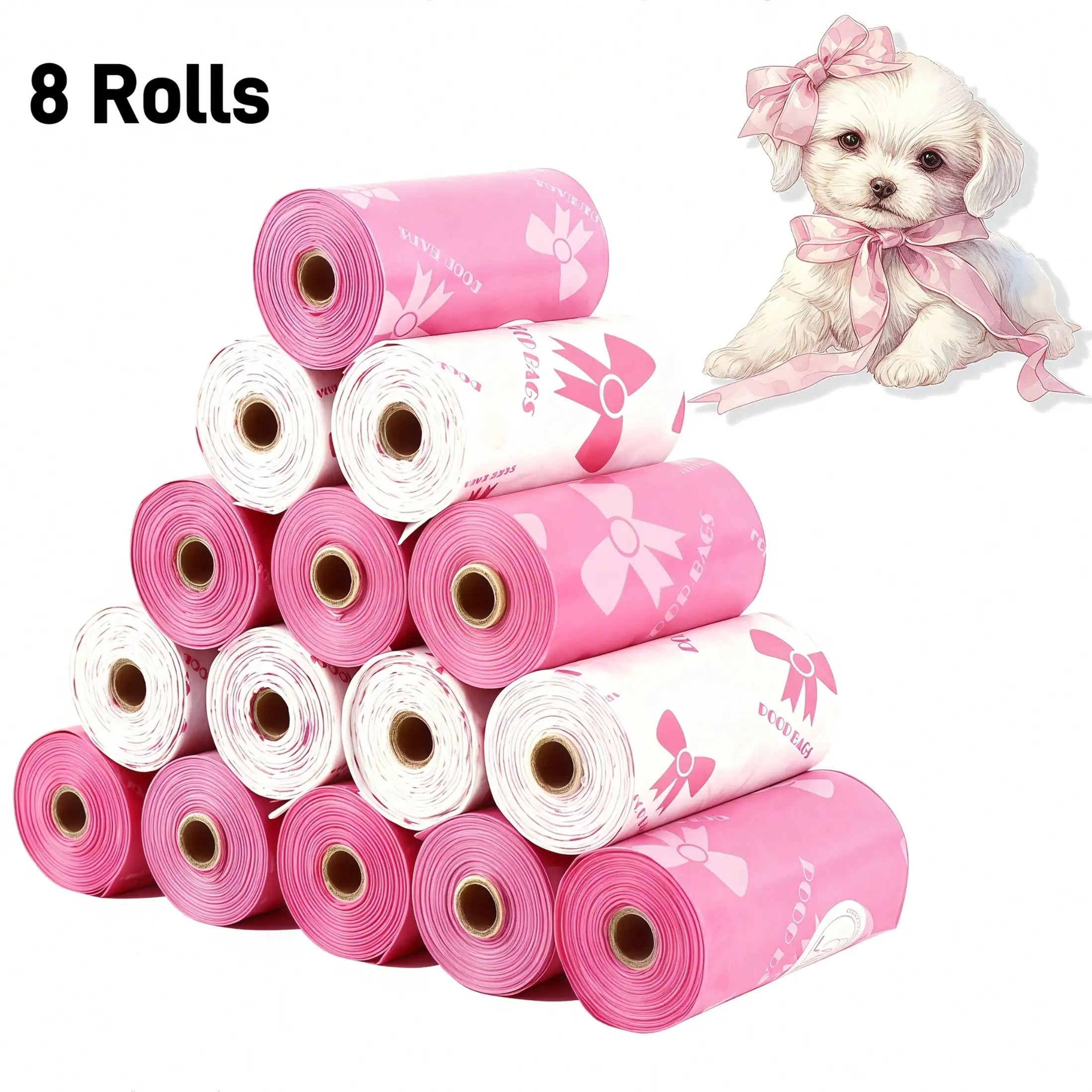Eco-Friendly Super Thick Dog Poop Bags - 180 Count, Leak-Proof & Durable for Hassle-Free Pet Clean-Up