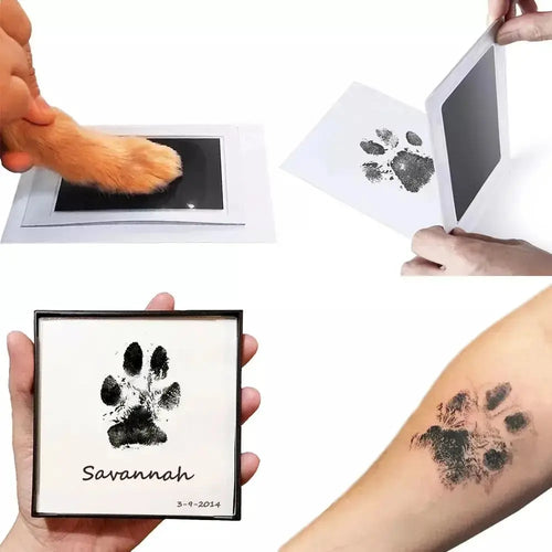 Capture Precious Moments with Our Paw Print Clean Touch Ink Pad - Perfect for Dog and Cat Keepsakes!