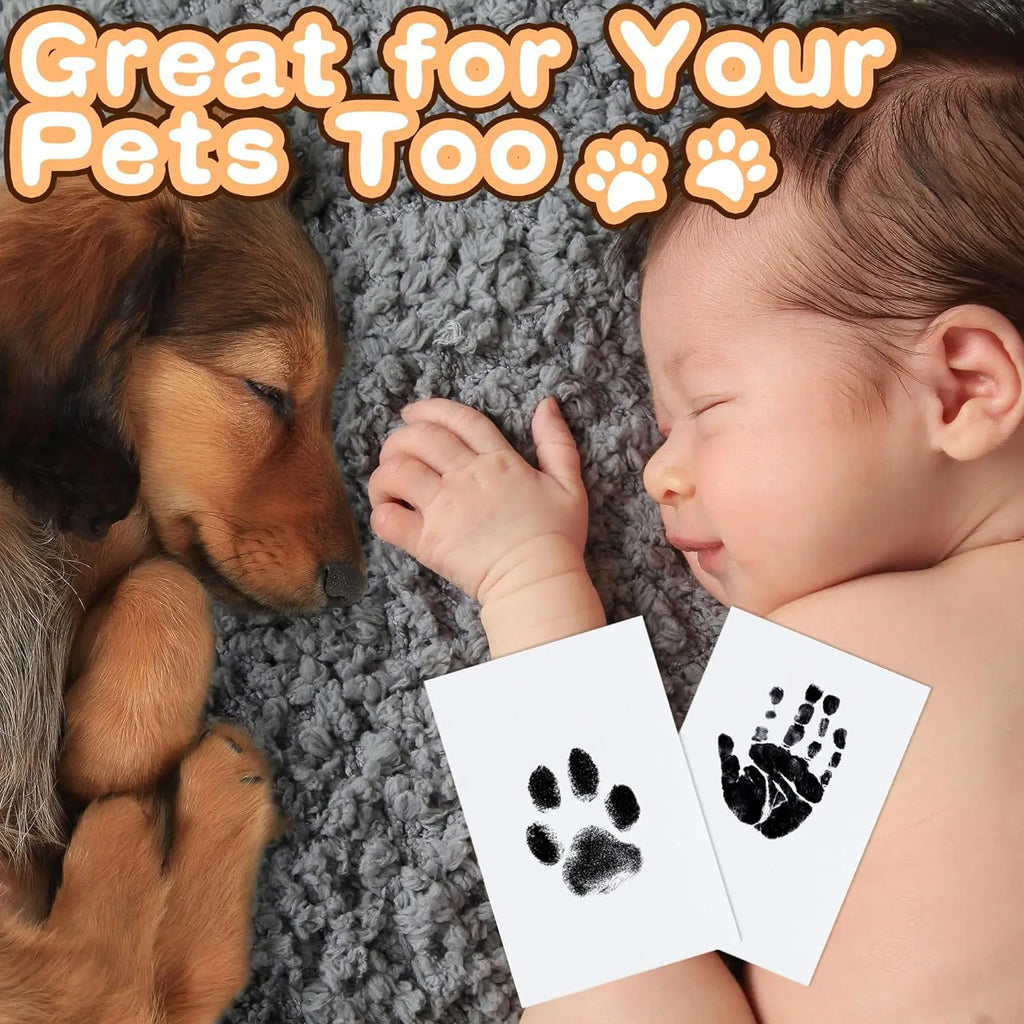 Capture Precious Moments with Our Paw Print Clean Touch Ink Pad - Perfect for Dog and Cat Keepsakes!