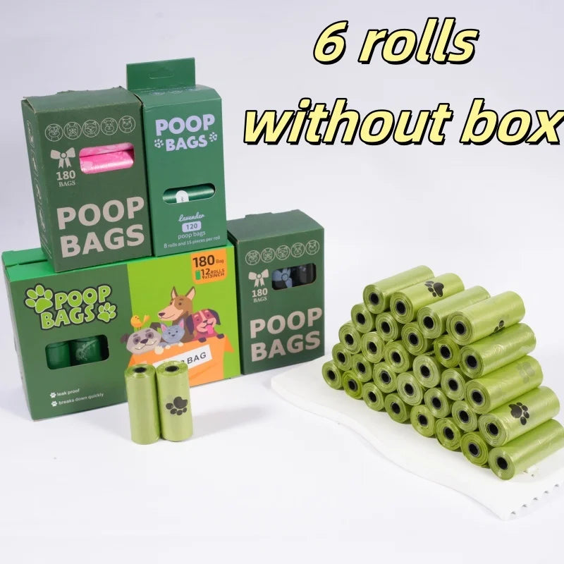 Eco-Friendly Super Thick Dog Poop Bags - 180 Count, Leak-Proof & Durable for Hassle-Free Pet Clean-Up