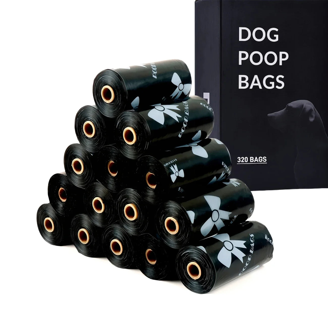 Eco-Friendly Super Thick Dog Poop Bags - 180 Count, Leak-Proof & Durable for Hassle-Free Pet Clean-Up